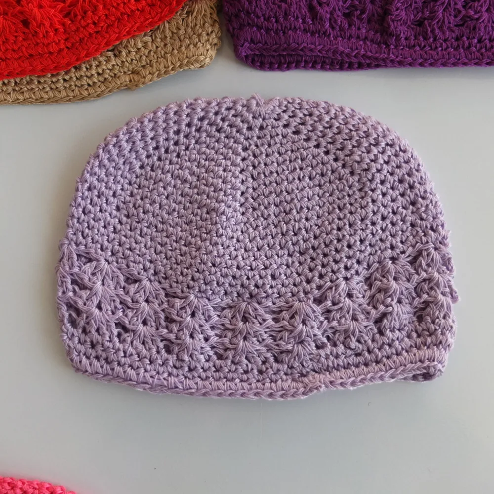 

Baby Hat Kids Crochet Beanie Toddler Cap Handmade Crochet Knitting Hat Fit for 4 months-6 years 21 Colors Available 10 pcs/lot