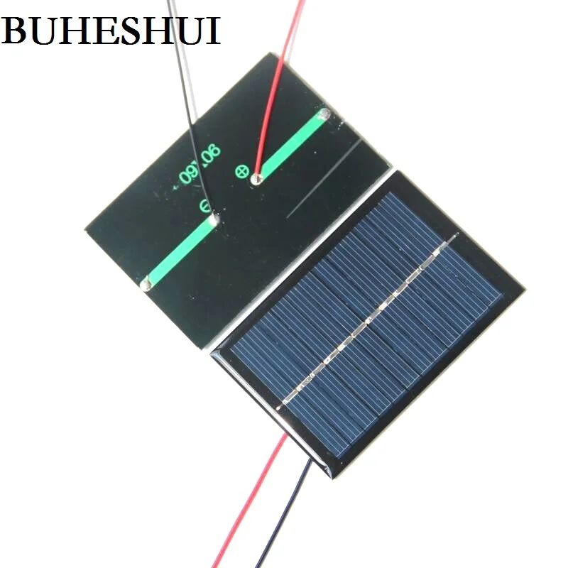 BUHESHUI 0 6 Вт в солнечная батарея поликристаллическая панель модуль с