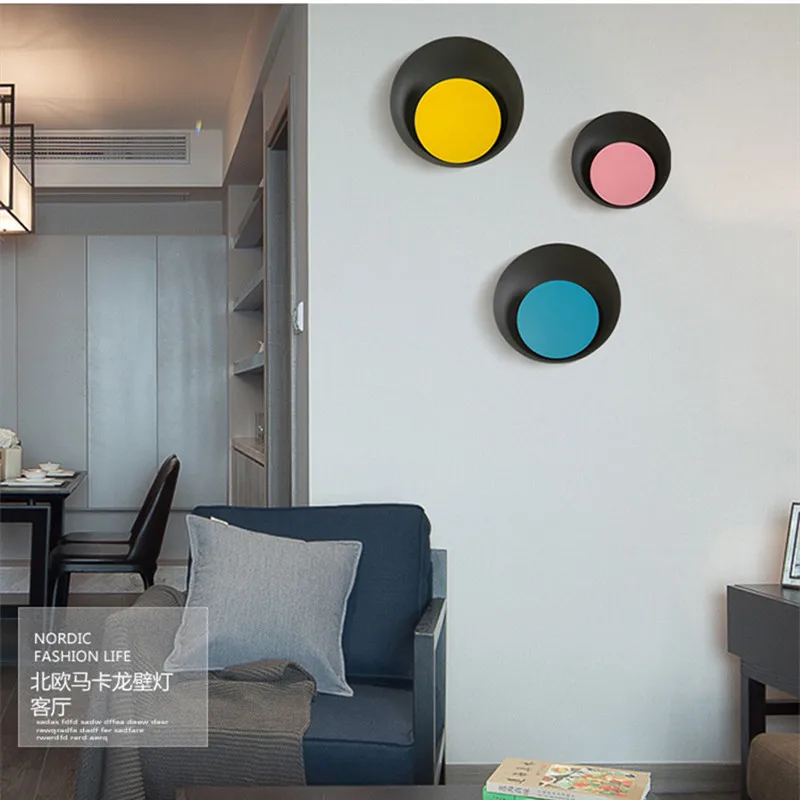 Nordic Loft Art многоцветный прикроватный светодиодный настенный светильник