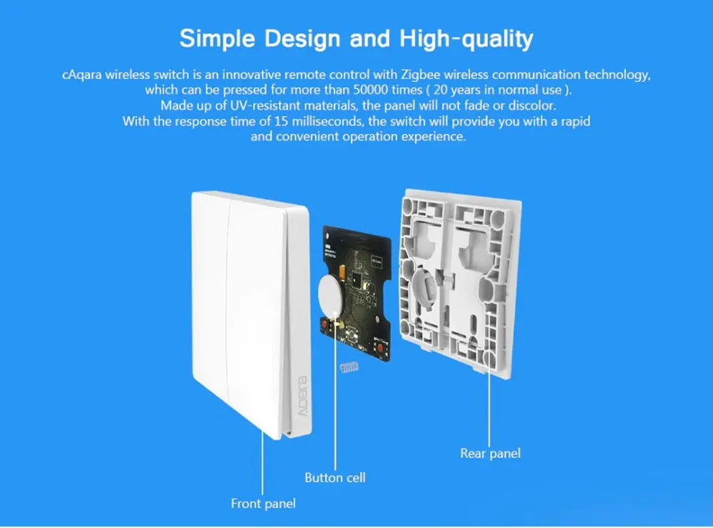 Xiaomi Aqara умный дом беспроводной переключатель умный светильник управление ZigBee пульт дистанционного управления со смартфона Xiaomi APP