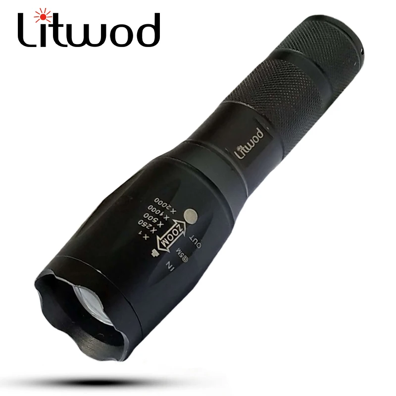 Litwod Z20 светодиодный светильник вспышка A100 XML T6 L2 портативный фонарь