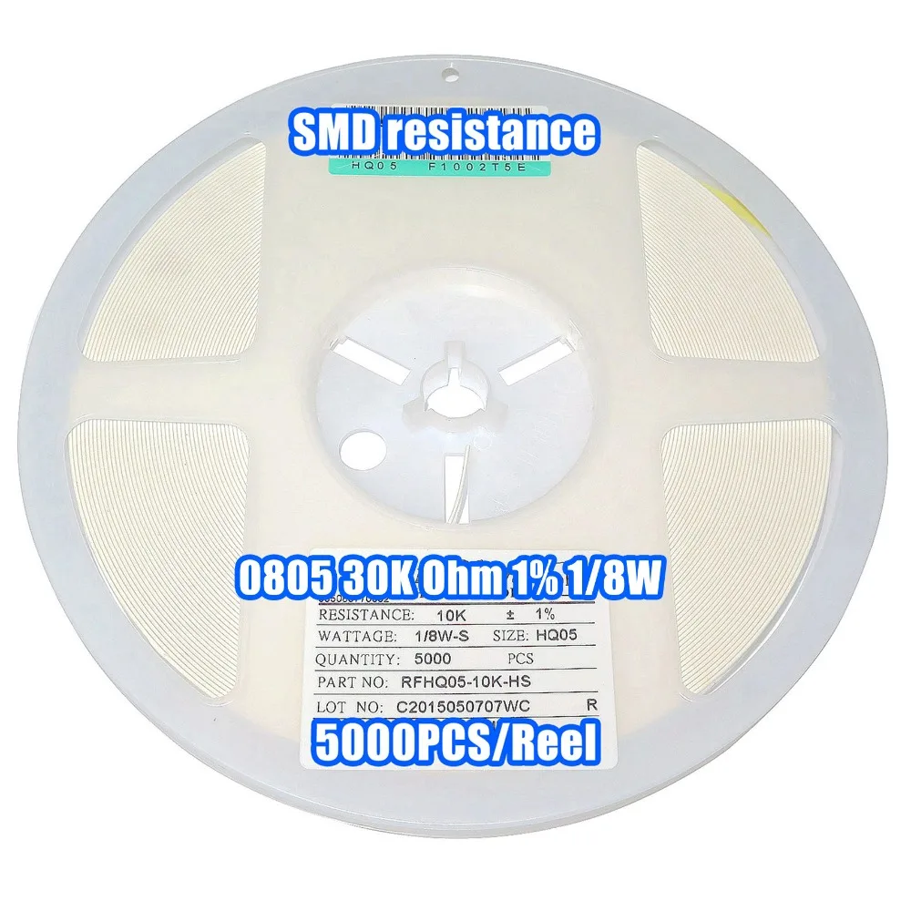 

1 Reel 0805 30k 30K Ohm 1% 1/8W SMD Resistance 5000PCS/Reel