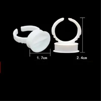 free shipping 300pcs big size with separator disposable permanent makeup ring tattoo ink pigment holder cup size l