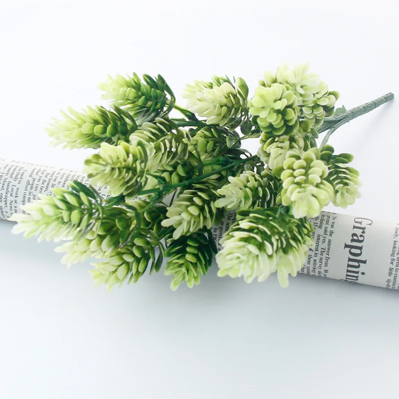 35 Hoofden/комплект из соснового конуса Simulatie Ananas Gras Kunstmatige Planten Diy Huis Vazen Voor Decoratie Nep пластиковый помпон