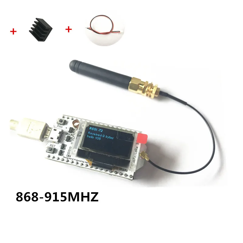 

868MHz-915MHz SX1276 ESP32 LoRa 0.96 Inch Blue OLED Display WIFI Lora Kit 32 Development Board for Arduino