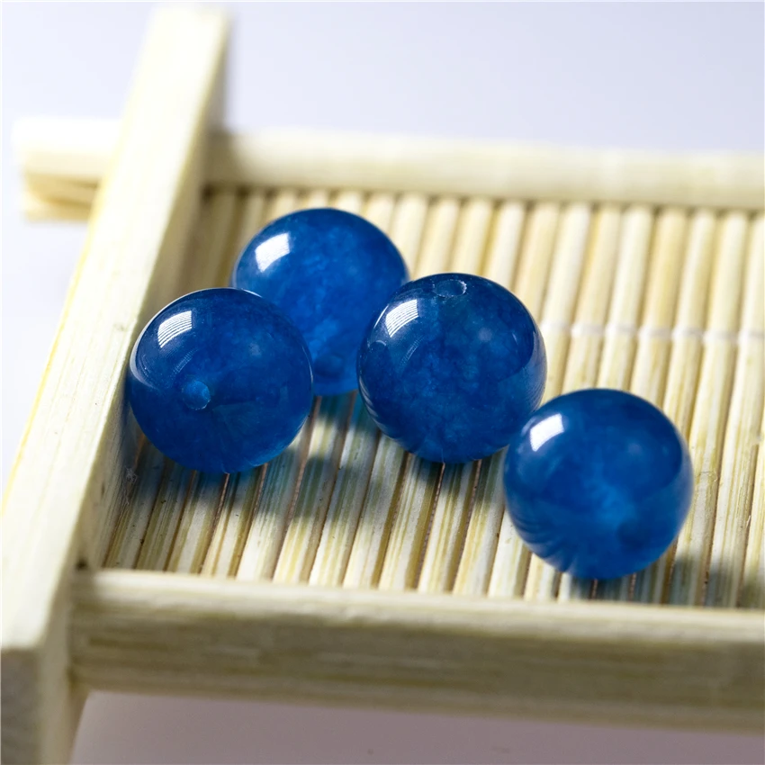 Бисер из натурального камня 6-12 мм бисер с синими чернилами аксессуары для