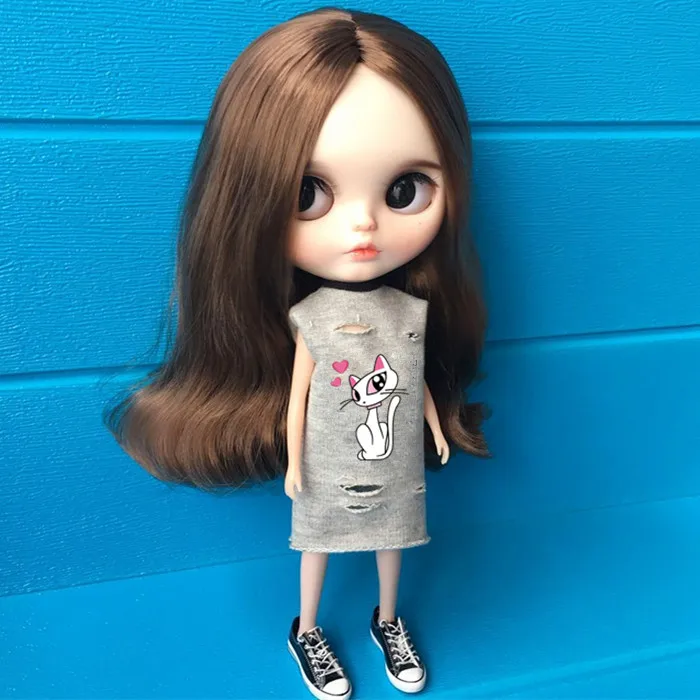 Футболка для кукол Blyth 30 см модная толстовка с капюшоном ob24 Azone Licca аксессуары