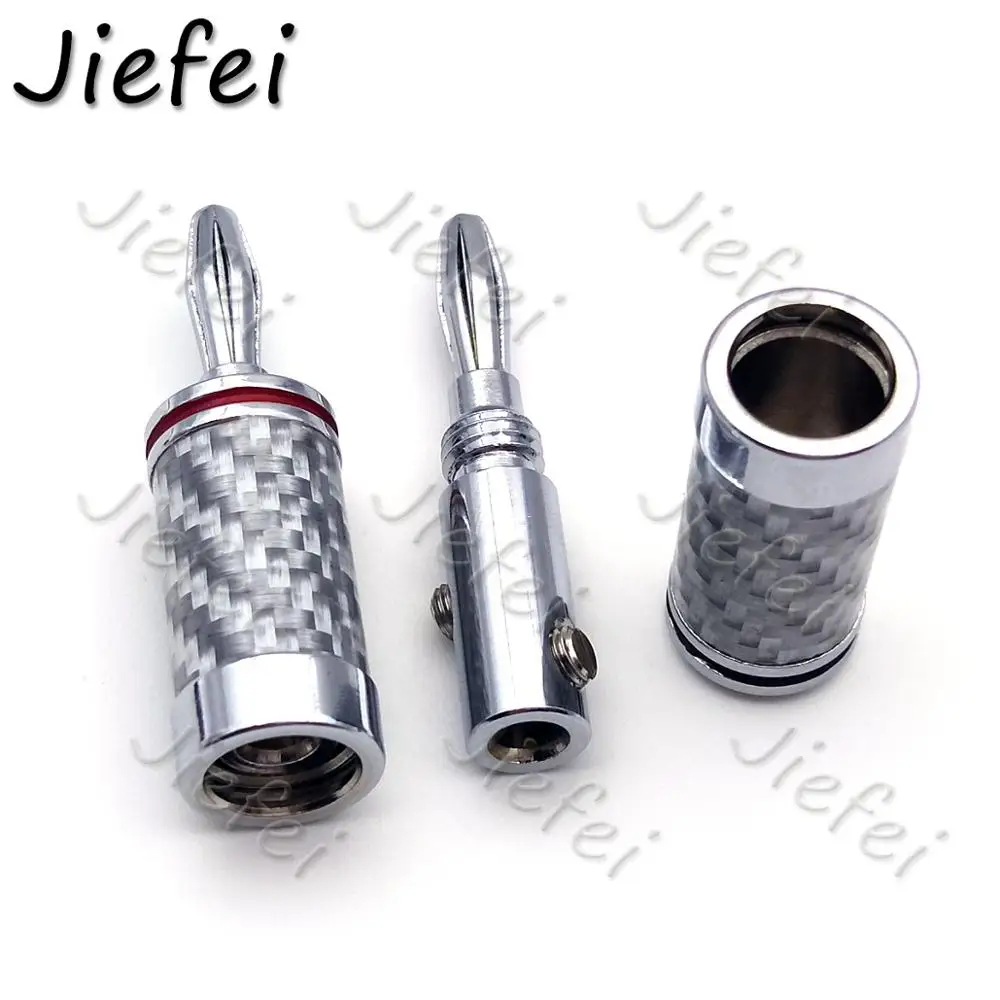 Медный шуруповерт для колонок 2/4 шт. переходник бананов из углеродного волокна с