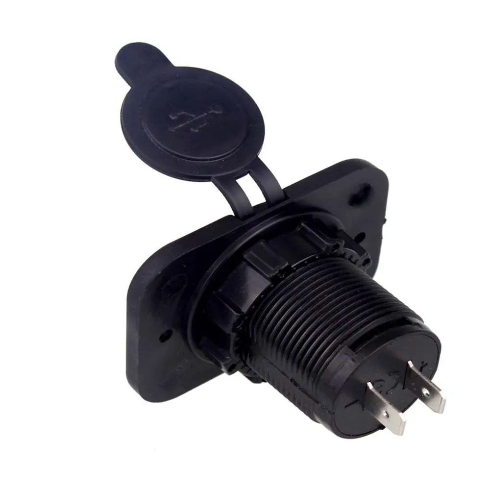 12V Dual USB Автомобильное зарядное устройство с панелью водонепроницаемый адаптер