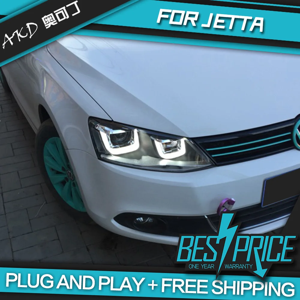 Автомобильный Стайлинг для VW Jetta MK6 фары 2012 2018 светодиодный задний фонарь DRL