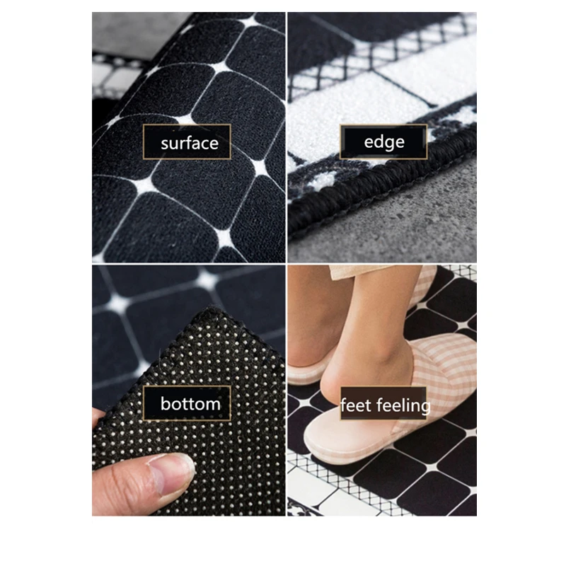 ethnic printed kitchen mat set dirty proof long carpet hallway doormat bedside floor mat non slip water absorption bathroom rugs free global shipping