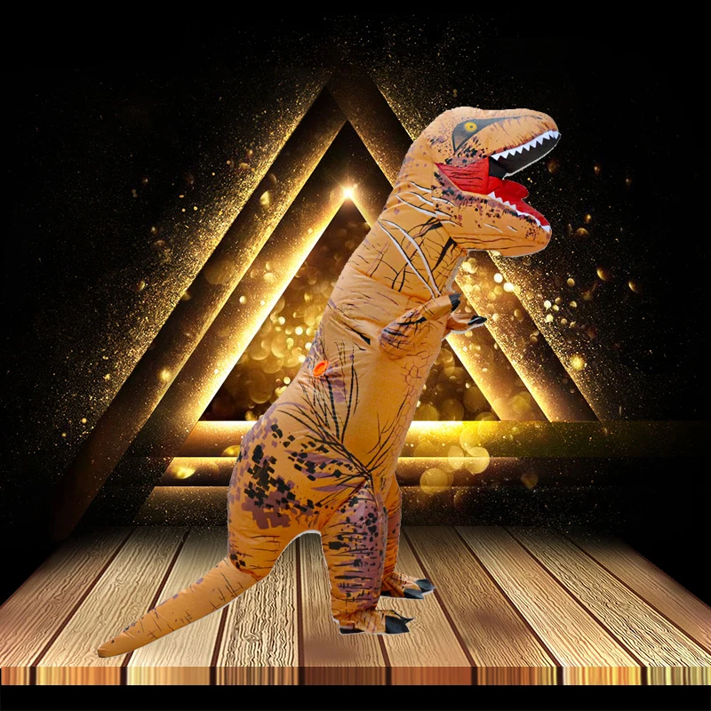 T REX костюм на Хэллоуин динозавра косплей аниме для взрослых тираннозавр надувная