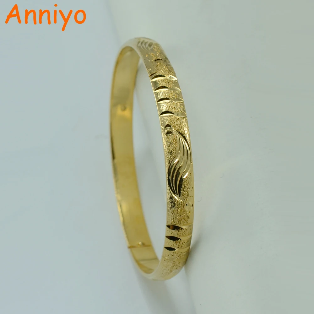 Anniyo (одна штука) оптовая продажа Дубайский браслет ювелирные изделия золотой