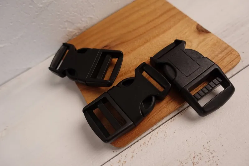 DIY Для ошейник производит черный см 2,5 см рюкзак пластиковая пряжка пластиковая Регулируемая пряжка DCK-012