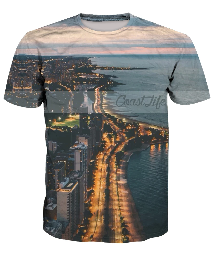 

2019 hot sale New fashion 3D sea flowers print casual short sleeve T-shirts custom-made free shipping m to 6xl factory outlet