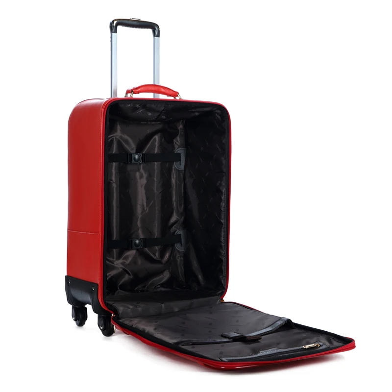 Женский PU кожаный Спиннер чемоданчик с кодовым замком на молнии жесткая коробка