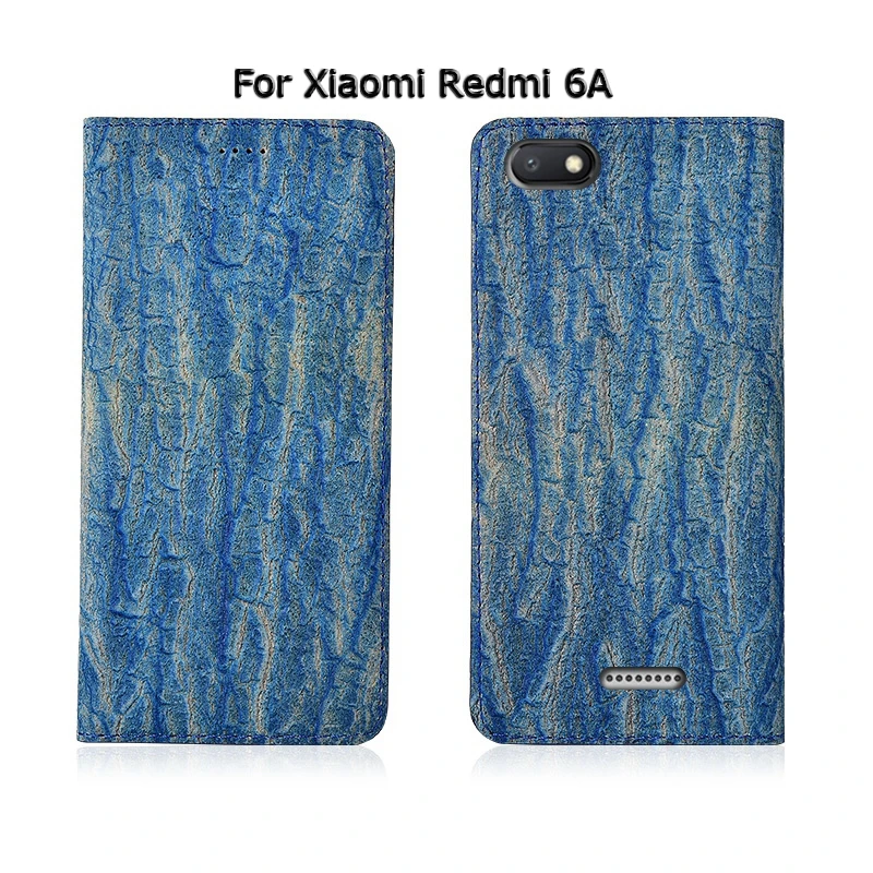Дерево Текстура натуральная кожа Магнитный чехол для телефона для Xiaomi Redmi 4 4A 4X5 5A 6 6A 7 Pro Plus откидной Чехол-подставка