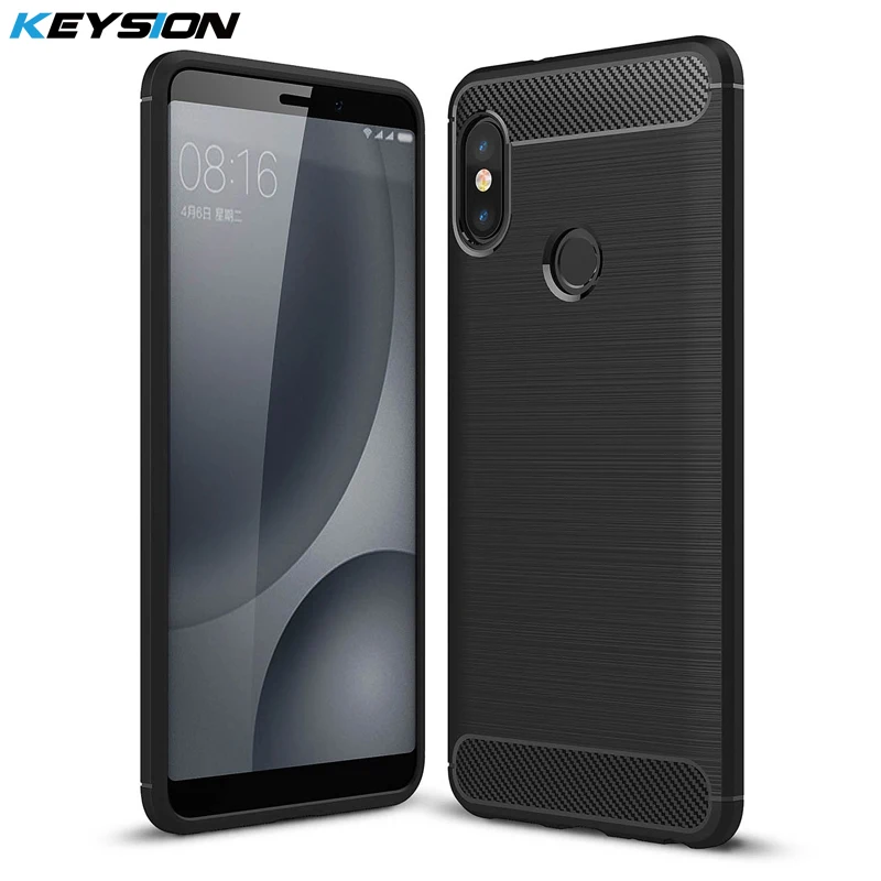 KEYSION Case For Xiaomi Redmi Note 5 Pro 4 4X 3 Brushed Armor Shockproof Soft TPU Cover for Mi 8 6 Mix 2 2s A1 A2 6X | Мобильные