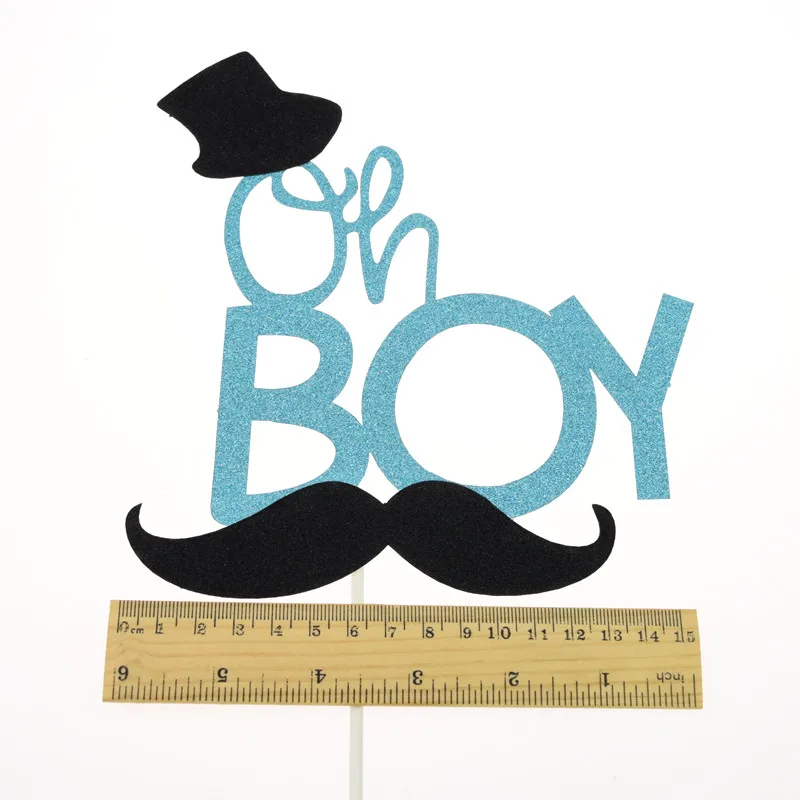 Топперы для торта Oh Boy Little man усы кекс Топпер флажки для торта Дети День рождения Свадьба невесты Вечерние детские Душ выпечки DIY Рождество