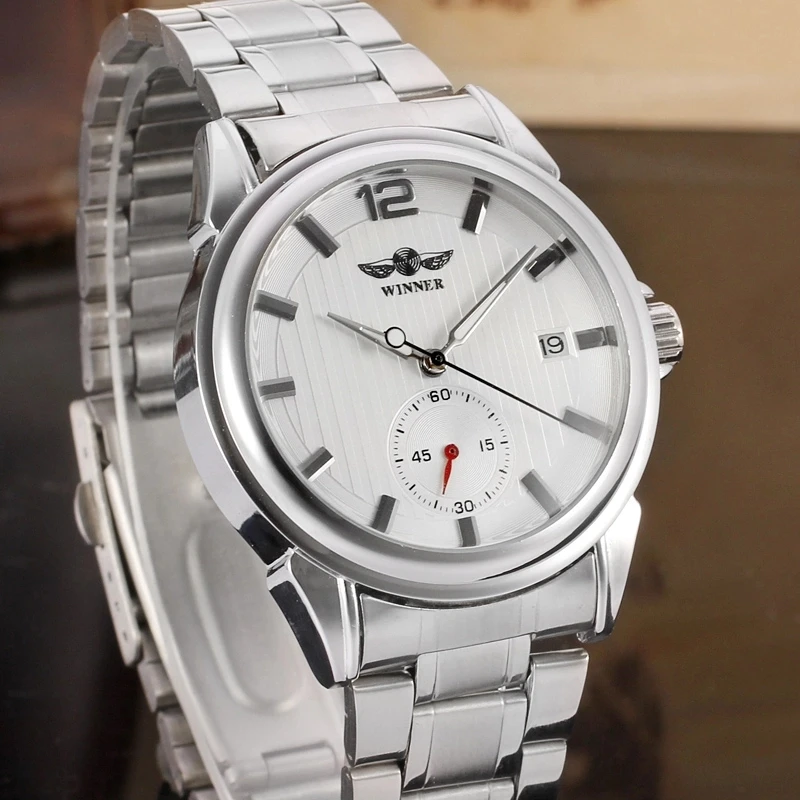 Часы мужские механические с автоподзаводом из нержавеющей стали | Наручные часы