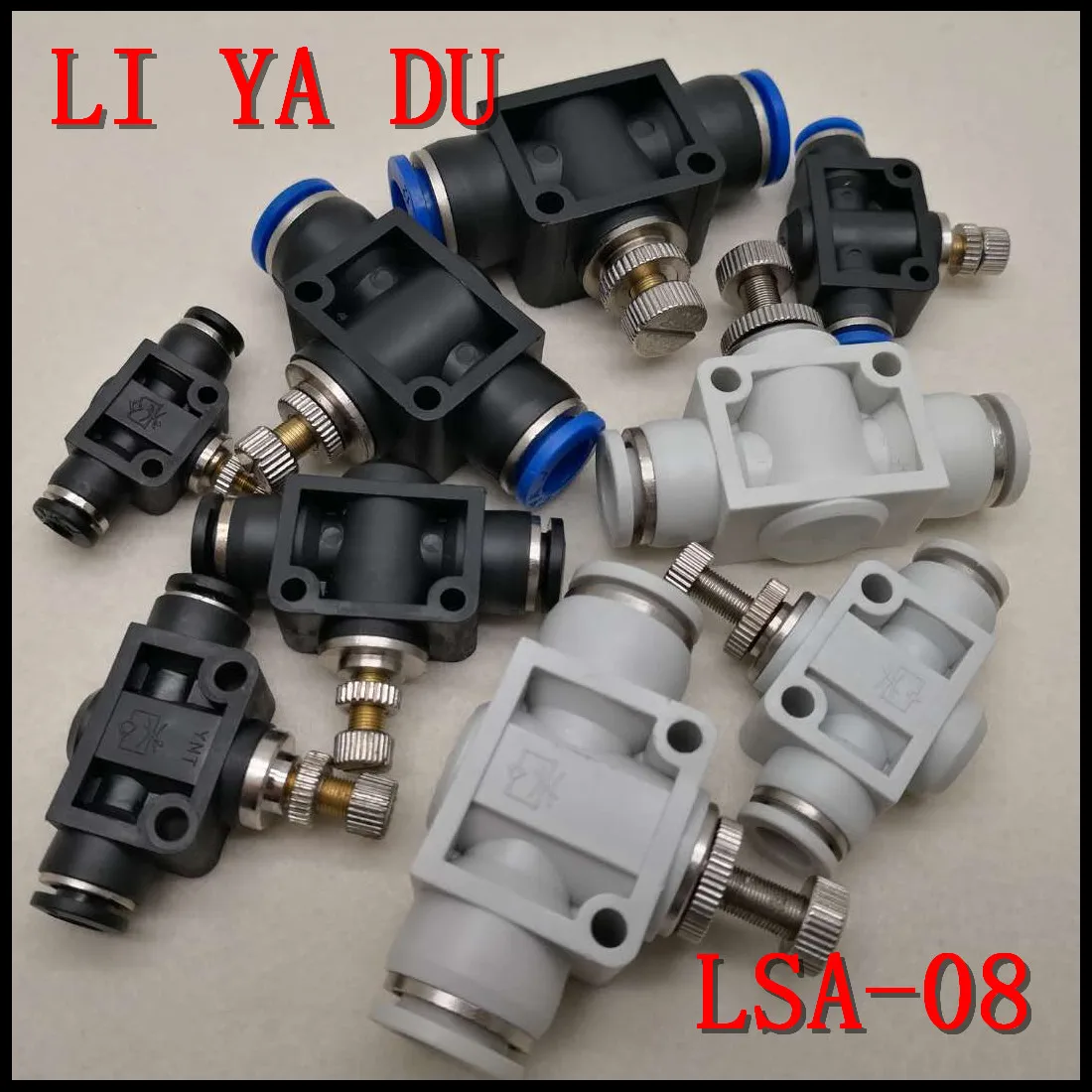 

2PCS/LOT LSA-08 Pneumatic Components Trachea Quick Coupler Throttle Valves Pipe Type Throttle Valves LSA8