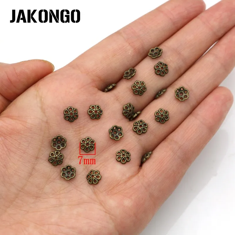 JAKONGO античные бронзовые бусины колпачки для изготовления ювелирных изделий браслет ювелирных изделий DIY аксессуары 10 стилей 25 г/лот