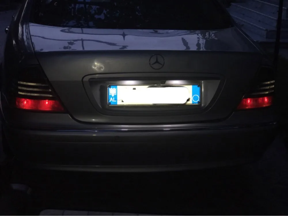 Светодиодная подсветка номерного знака Canbus 2 шт. без ошибок для Mercedes Benz W203 W211 W219 E550