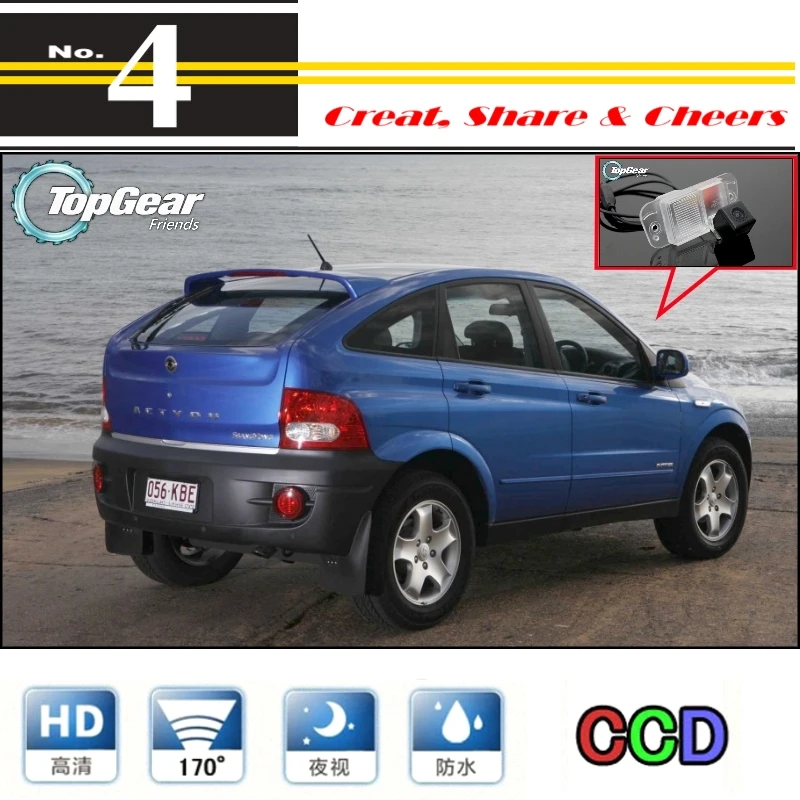 

Car Camera For SSangYong Actyon / Tradie / Korando High Reverse Rear View Back Up Camera PAL / NTSC Use | CCD + RCA