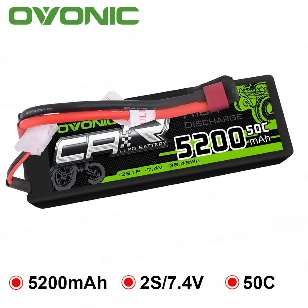 5200mAh Аккумуляторы osonic 6200mAh 5200mAh 4600mAh Lipo 2S Аккумулятор 7,4 V shirty Pack с разъемом Deans для радиоуправляемого автомобиля лодки Heli Quad - Цвет: 5200mAh