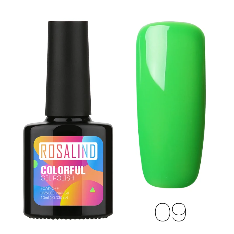 Glass 09 Гель-лак ROSALIND для ногтей, УФ-цвет, светодиодный Праймер, набор для нейл-арта, базовый слой, гель-гибридные Лаки, Гель-лак для ногтей - Цвет: Glass 09
