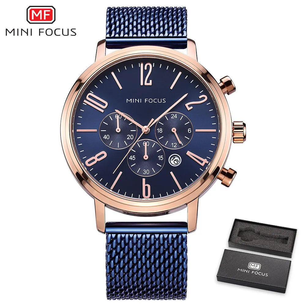 Мини фокус 2018 модные спортивные часы Мужские Аналоговые Дата из нержавеющей