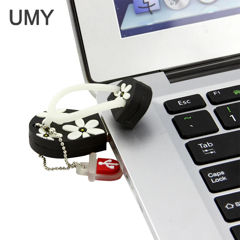 Мини тапочки USB флеш накопитель флешка с рисунком 4 ГБ 8 16 32 64 Внешняя память|memory