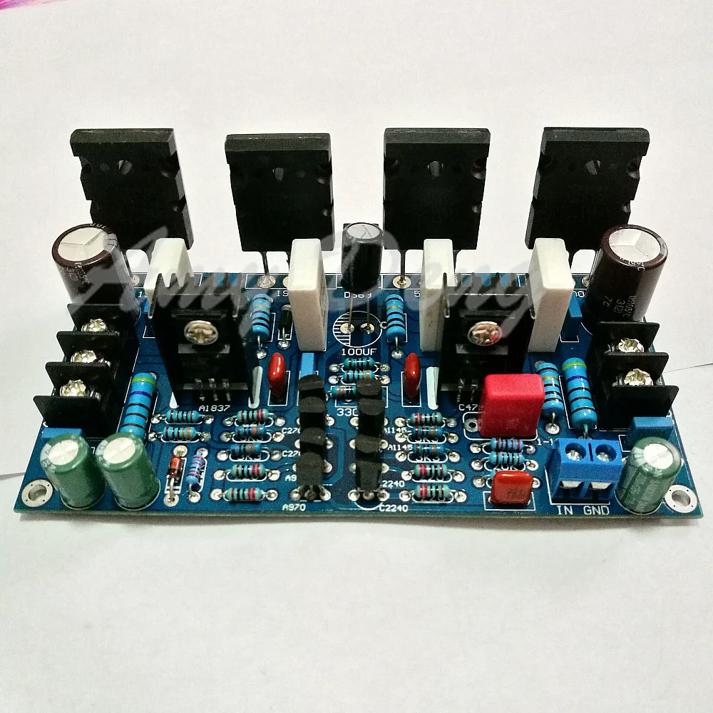 Mono power amplifier board 1943+5200 after tube amp board 200W