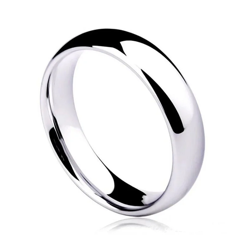 2019 Fashion Temperament Smooth Stainless Steel Ring Gold Silver Anniversary Wedding Rings for Women Gift Wife | Украшения и