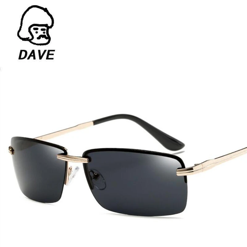 

Dave Retro Rimless Sunglasses Men Luxury Brand Polarized Driving Sun Glasses For Male Goggle Eyewear Oculos Lunetten Uv400