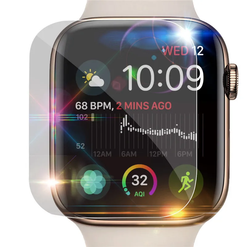 

Мягкая защитная пленка из ТПУ, сменная полноэкранная Защитная пленка для Apple Watch 4 iWatch Series 4, 2 шт./5 шт., 40/44 мм