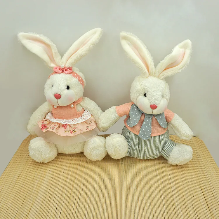 25 см пасхальвечерние ничный подарок плюшевая кукла искусственная пара кроликов