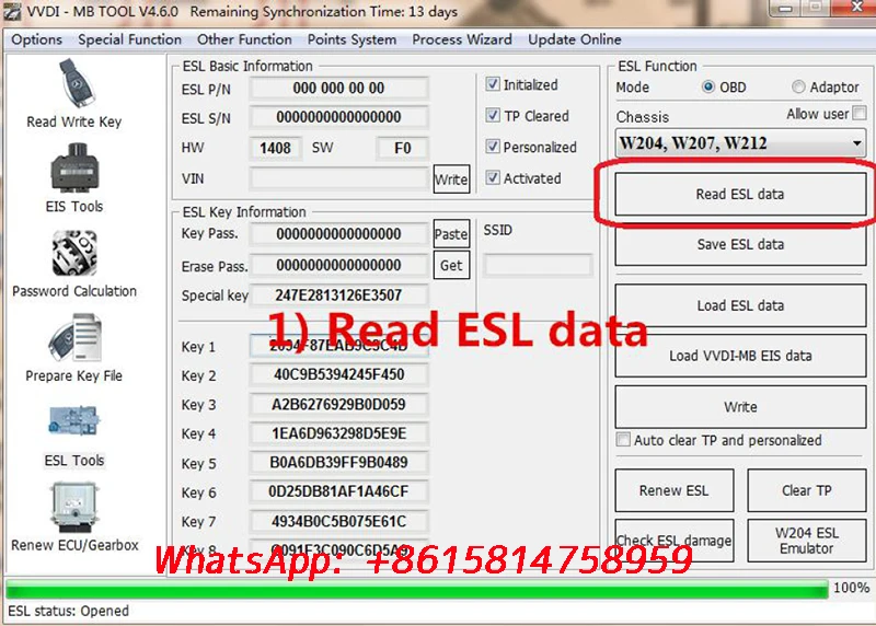 ESL ELV A2C-45770 A2C-52724 чип NEC для Benz W204 W207 W211 для ESL ELV поддержка VVDI MB Синхронизация данных