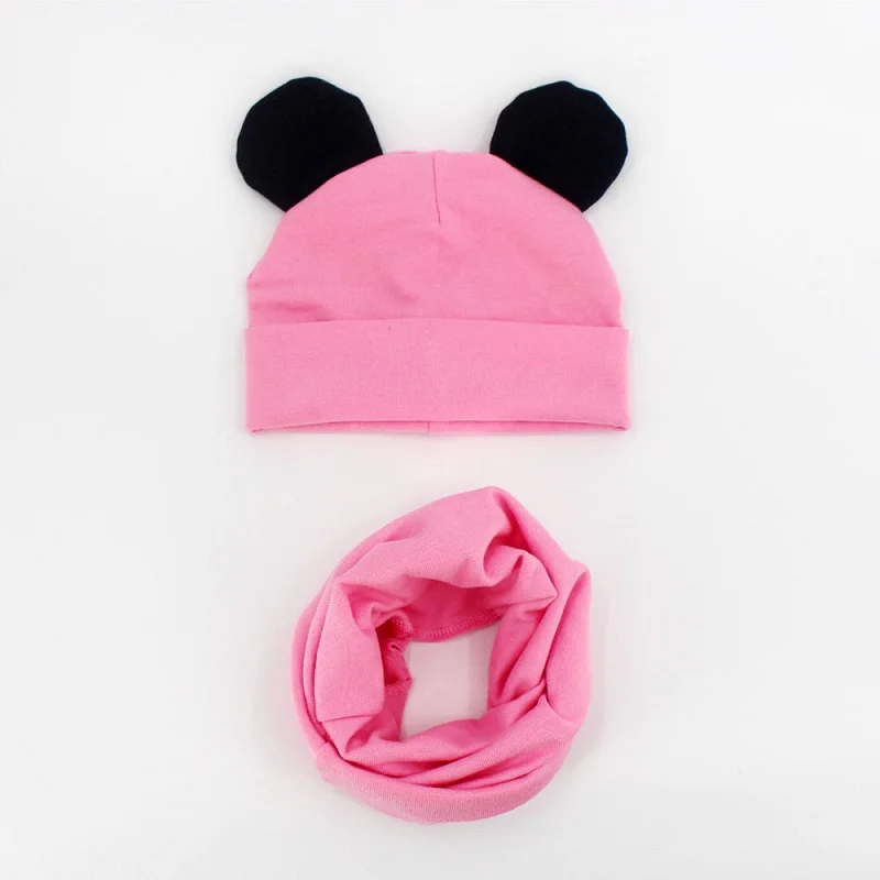 Baby Hat Cotton Ear Cap For Boys And Girls Winter Hat Scarf Set Children Boys Cap Scarf 2PCS