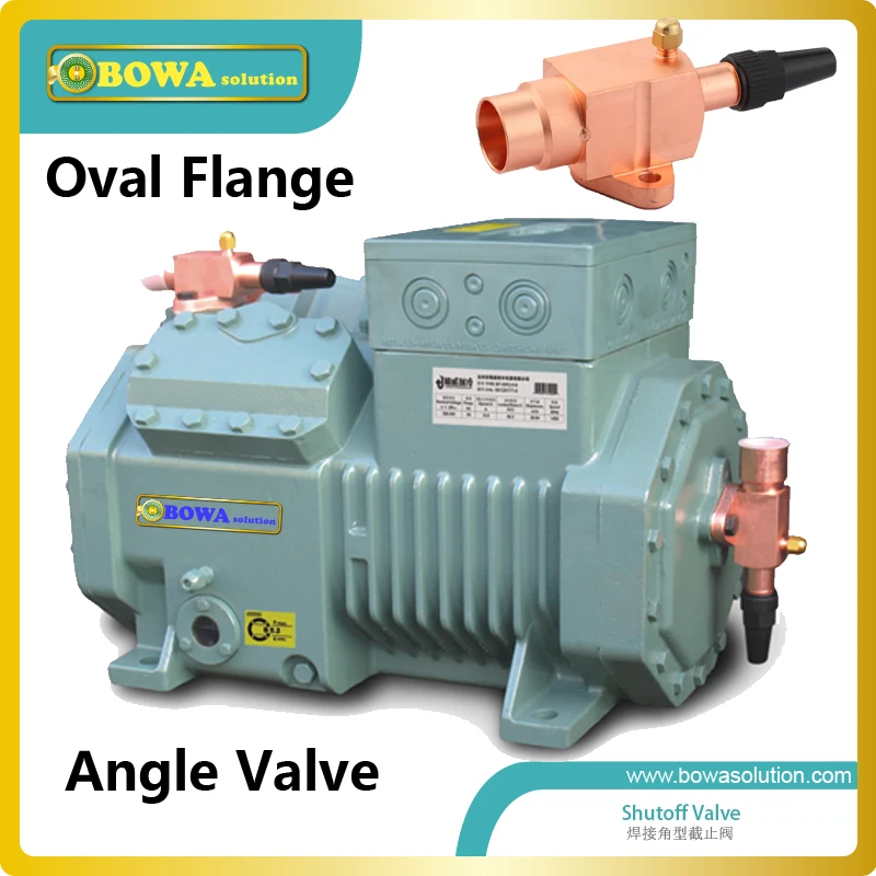 Angle shutoff valve with oval flange connection suitable for 4VCS 4TCS 4PCS 4NCS 4J 4H 4G reciprocating compressors | Бытовая техника