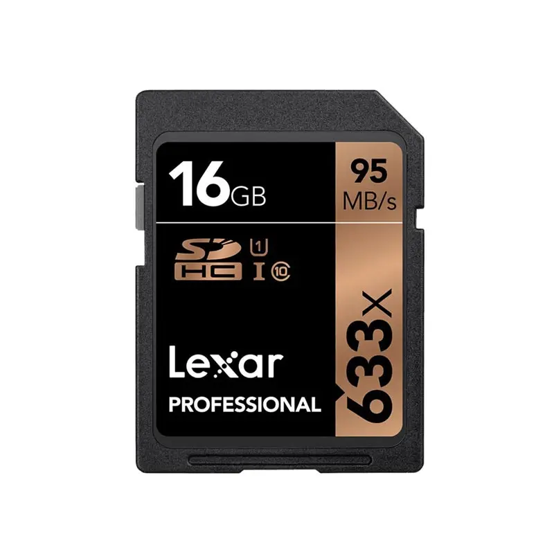 633X-16GB Lexar SD карты 95 м/с 16G 32 GB U1 633x64 GB 128 GB 256 GB 512 GB U3 карты Class 10 карт памяти для 1080 p 3D 4 K видео Камера - Емкость: 633X-16GB