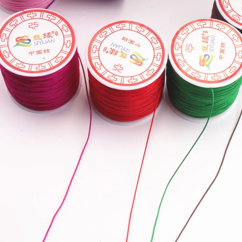 90 м/рулон веревки атласные Полиэстеровые нейлоновые шнуры/веревка 1 0 мм