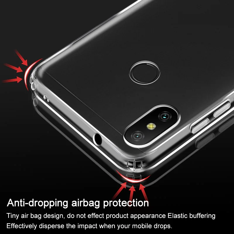 IMAK Clear Transparent TPU Case For Xiaomi Redmi 6 Pro 6A Soft Silicone Cover |