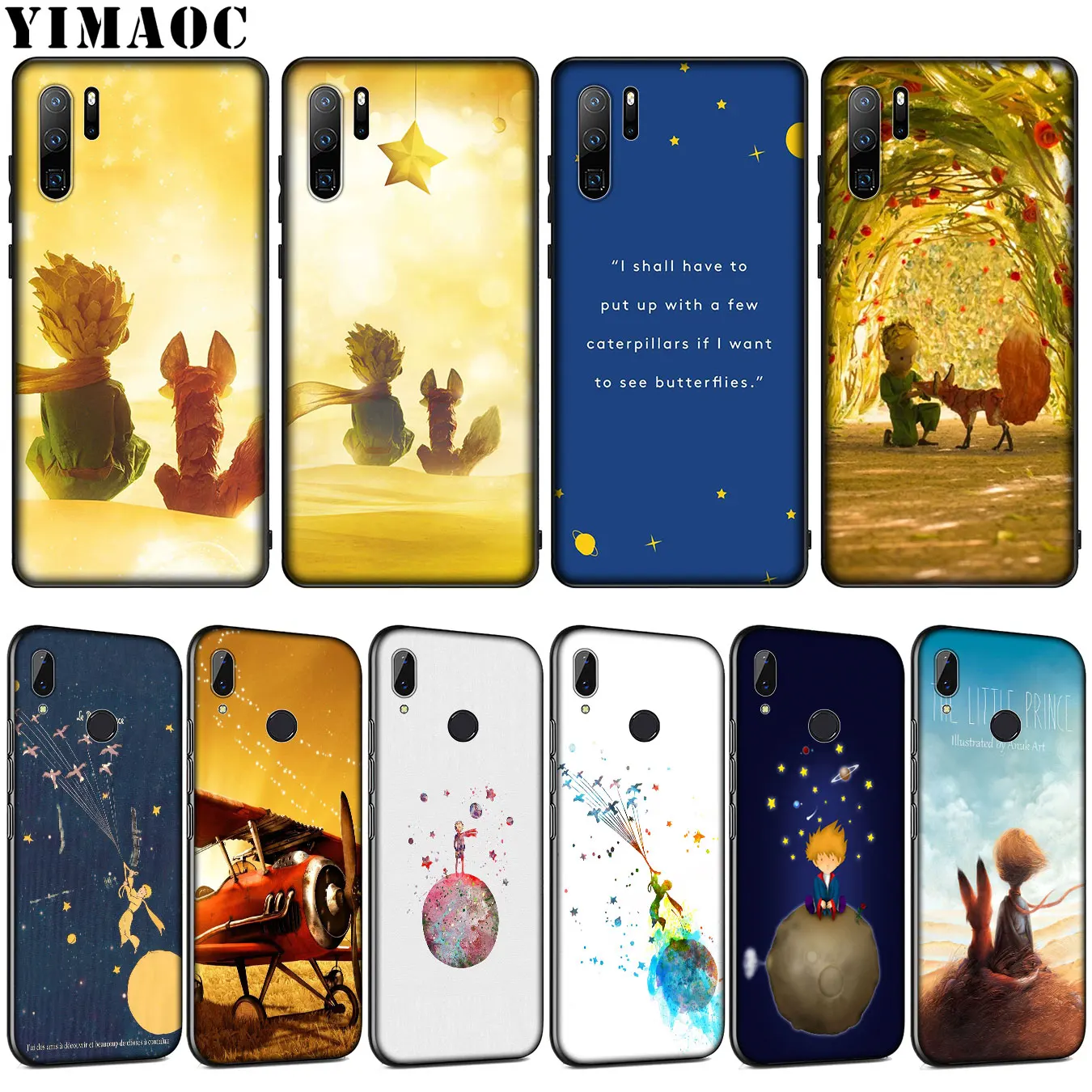 Мягкий силиконовый чехол YIMAOC The Little Prince для Huawei P30 P20 Pro P10 P9 Lite Mini 2017 2016 черный P Smart Z