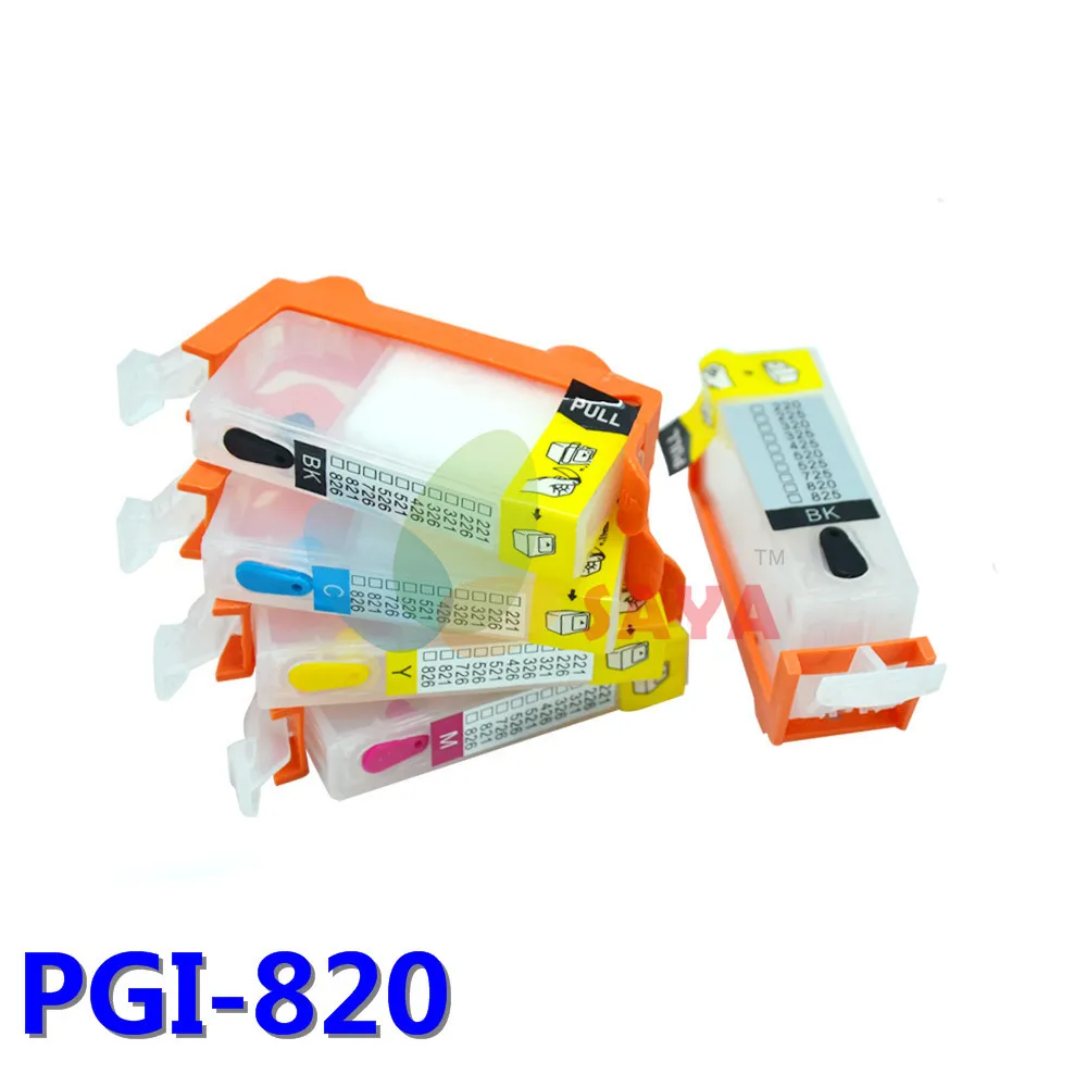 PGI 820 перезаправляемый картридж для hp Canon IP3680 ip4760 IP4680 IP3600 MP540 MP545 MP568 MP620 MP630 MP638 MP980