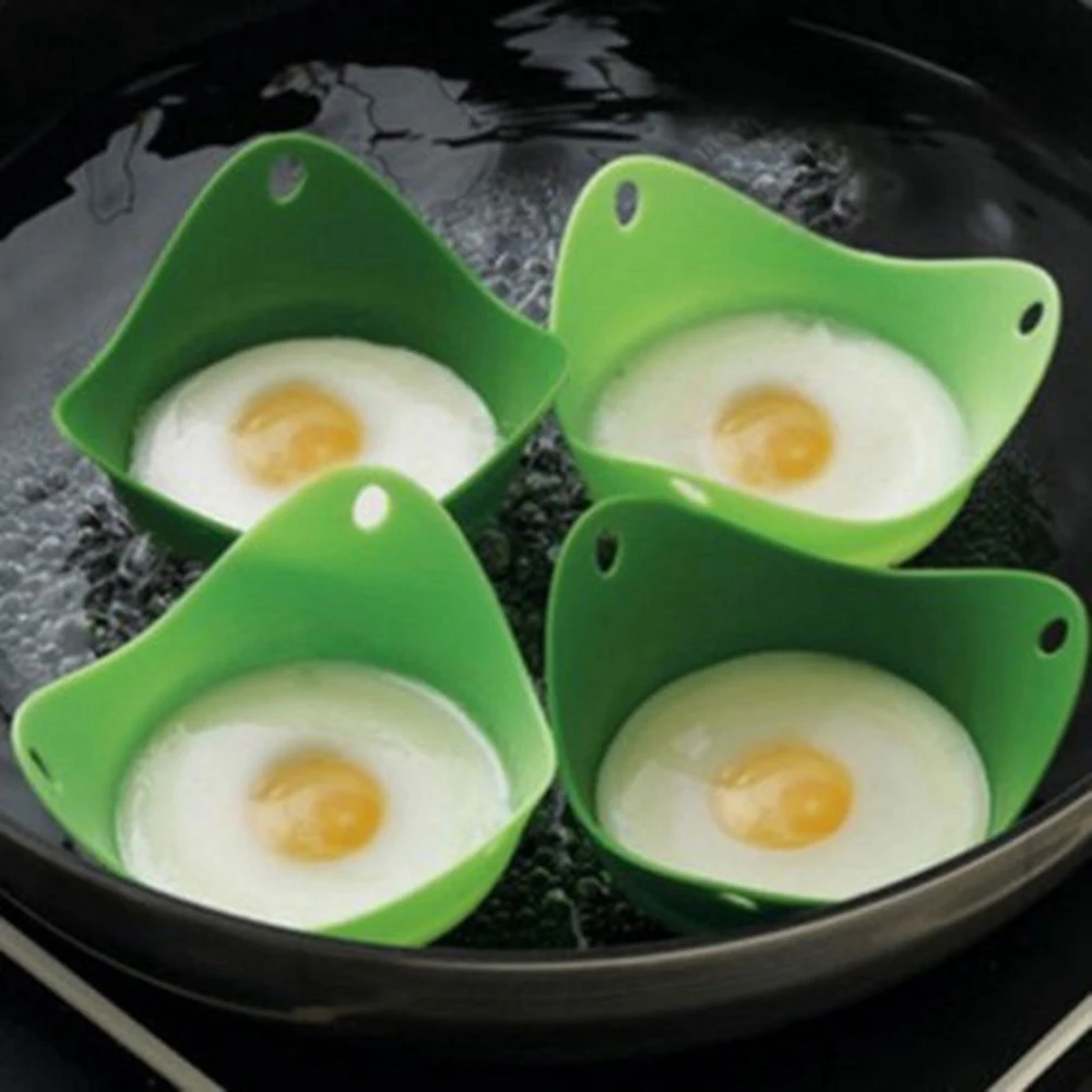 4 шт./компл. силиконовые Poacher Poaching Pods Pan Mould кухонный инструмент для приготовления