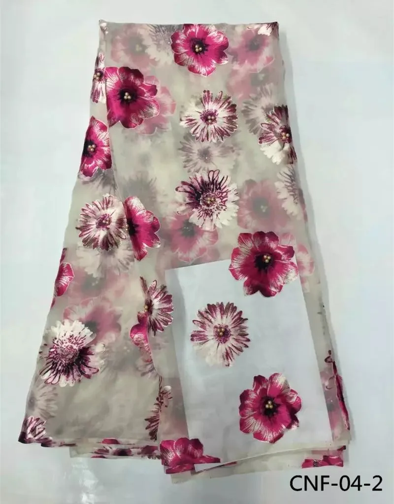 Красивый узор Африки подражать шелковой ткани с бисером Горячая распродажа!