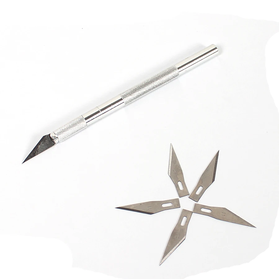 6 лезвий инструмент для вырезания скульптура Экстра гравирователь резервная