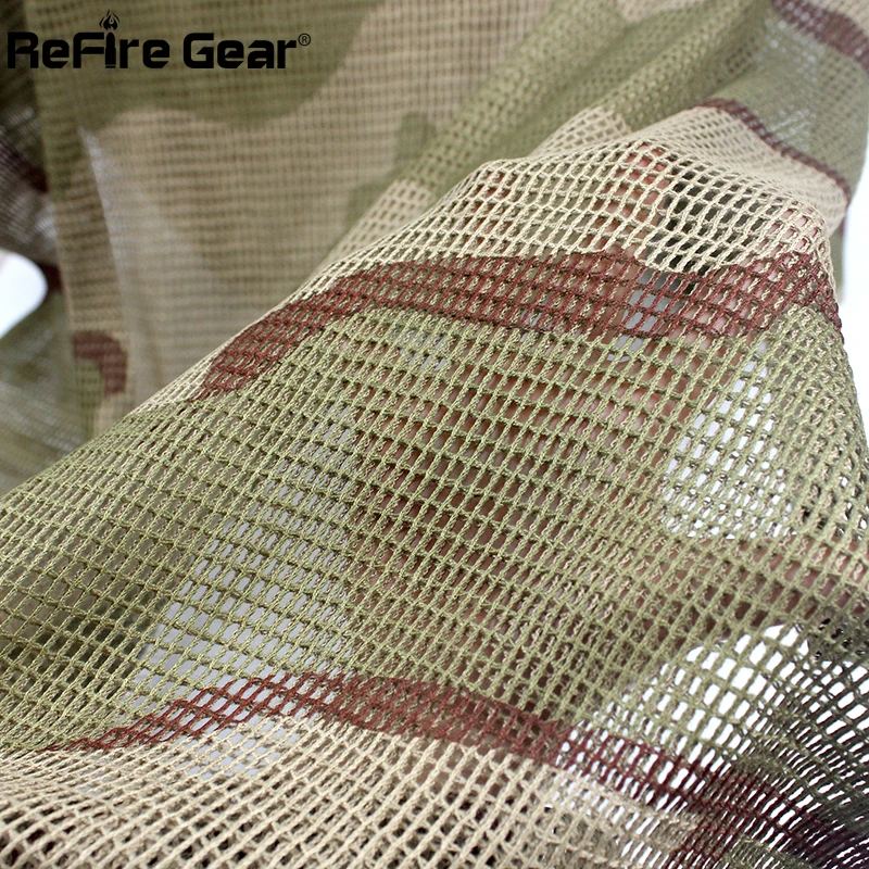 ReFire Gear арабский военный тактический сетчатый шарф мужской армейский Армейский