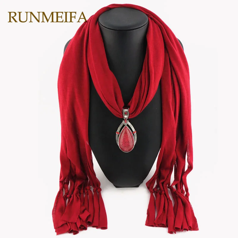 Ювелирные подвески RUNMEIFA шарф с подвеской однотонный из полиэстера каплями воды